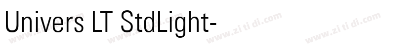 Univers LT StdLight字体转换